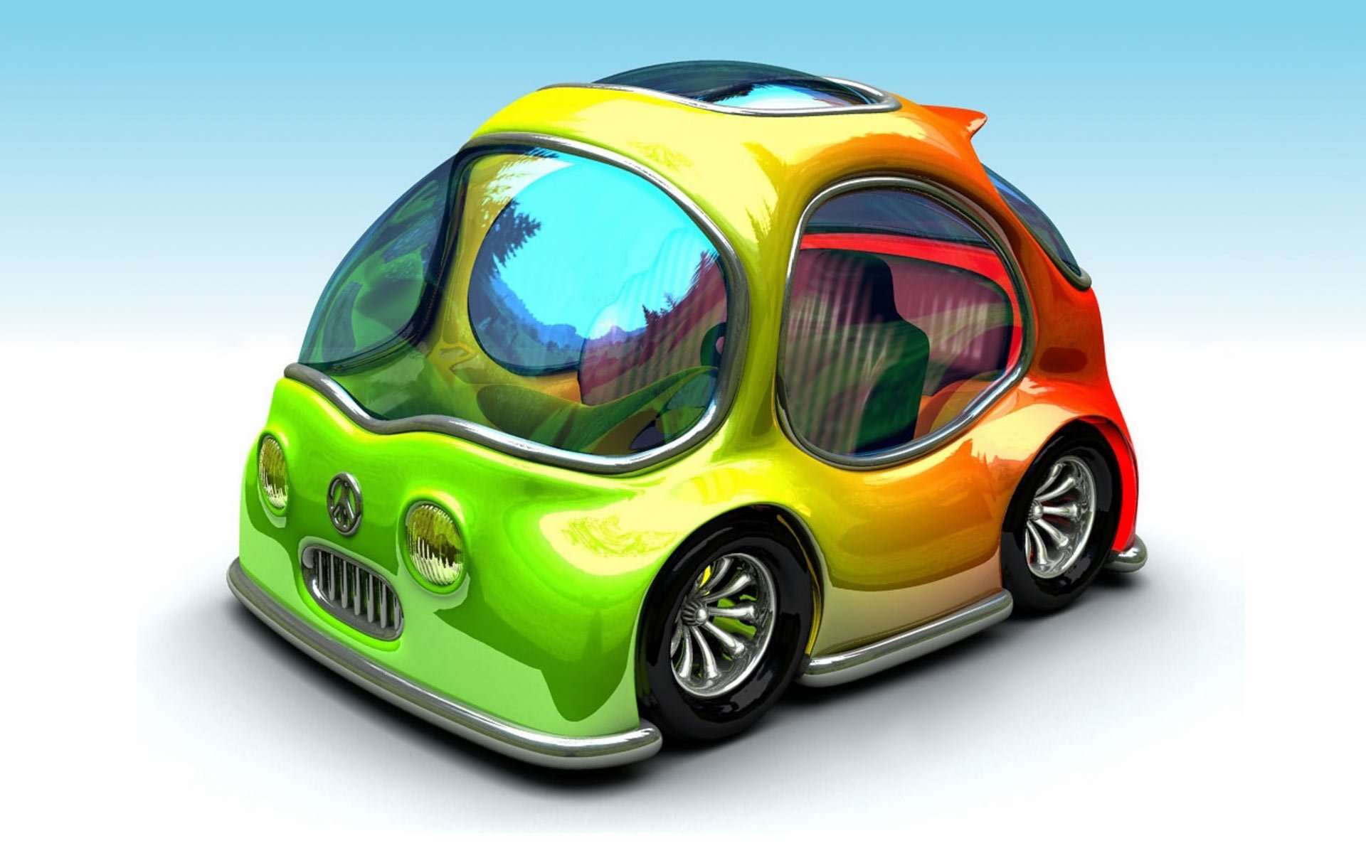 chrysler bmw concept_car coche alboroto de colores icono hippie hippie