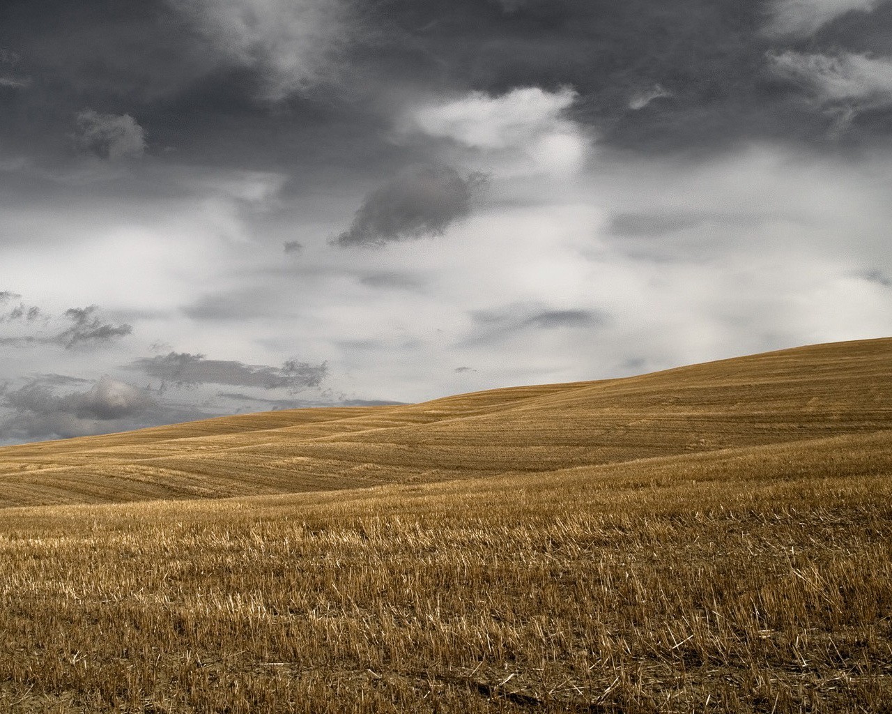 feld hügel wolken