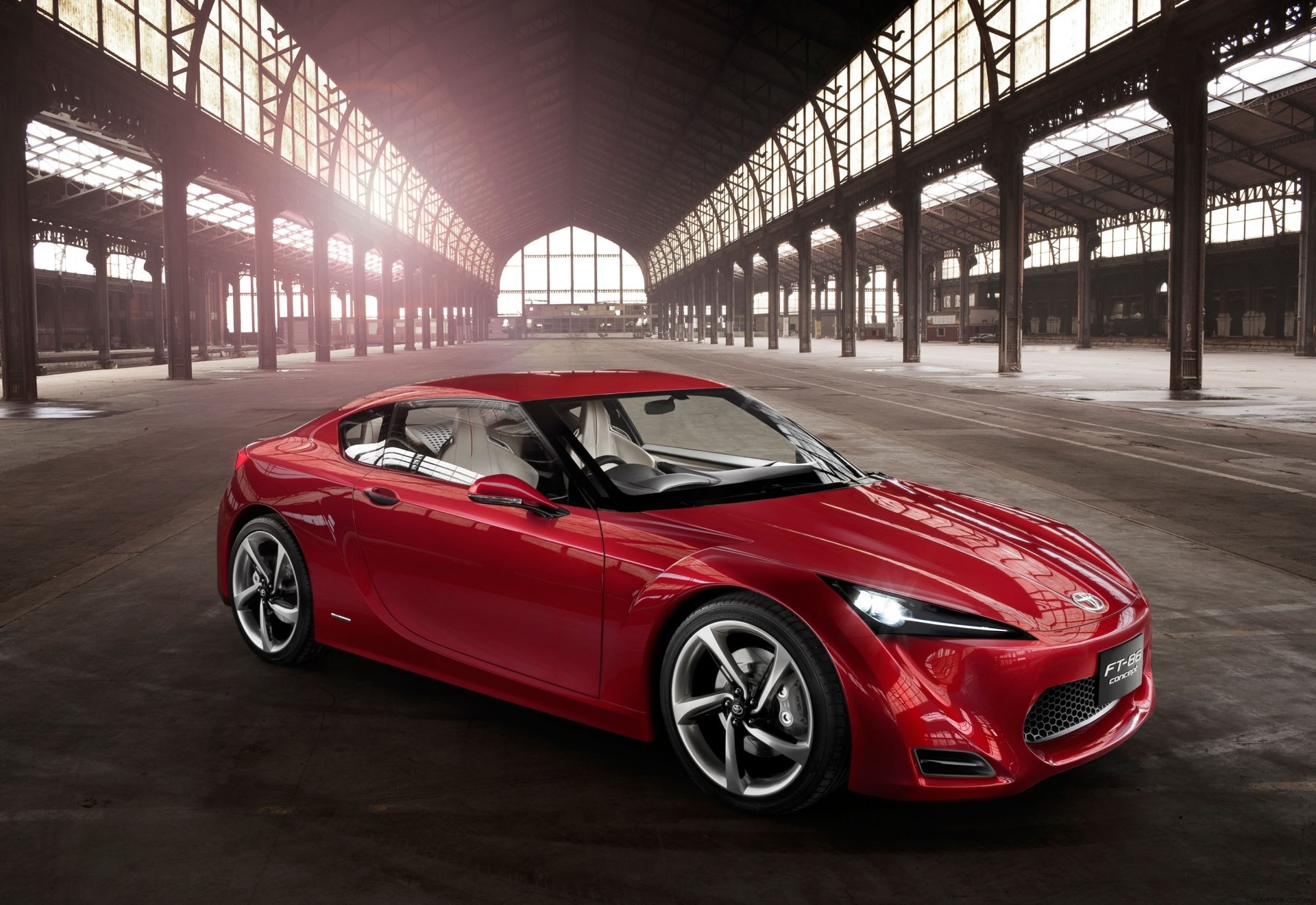 toyota ft-86 concepto rojo hangar