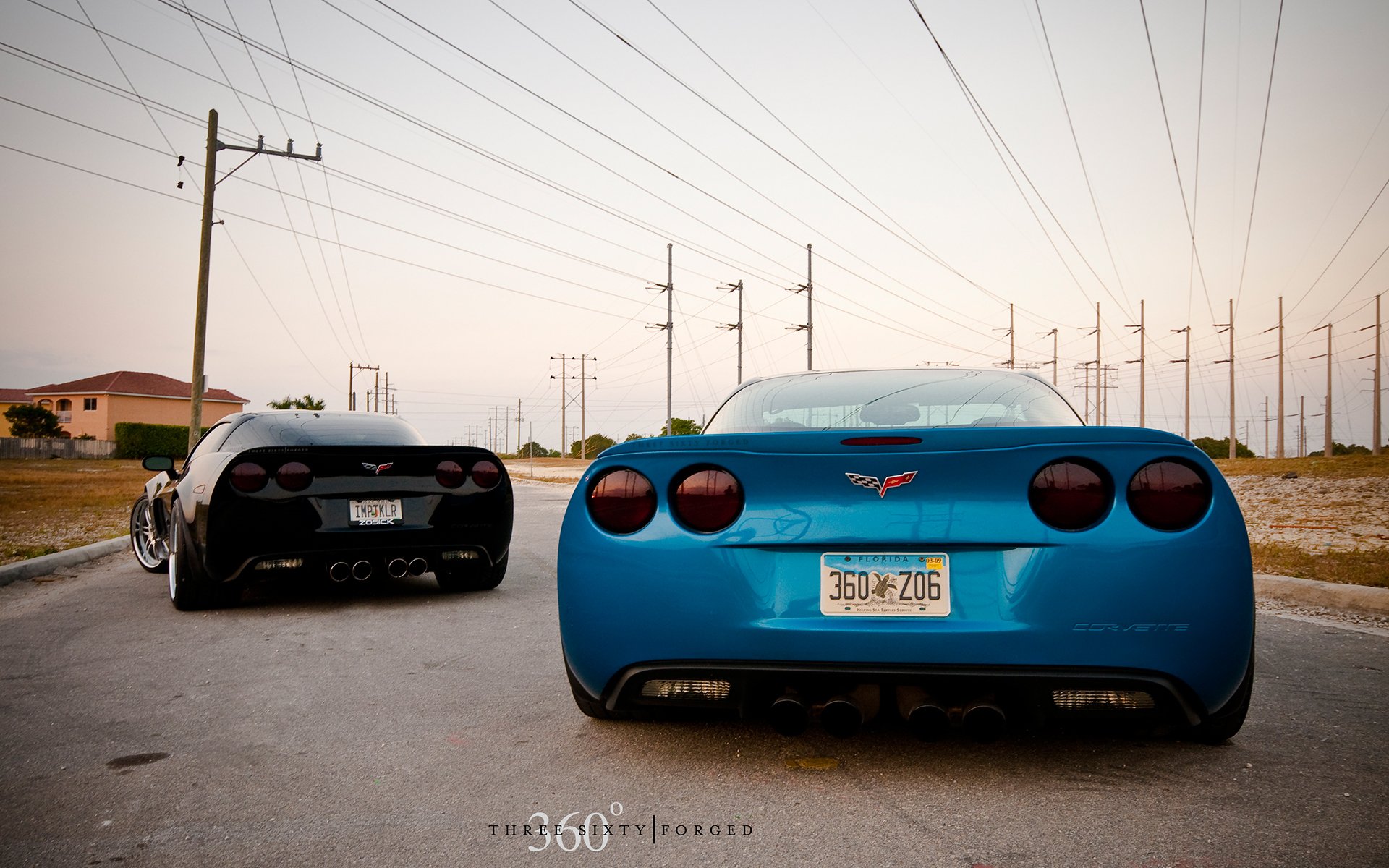 chevrolet corvette czarny niebieski