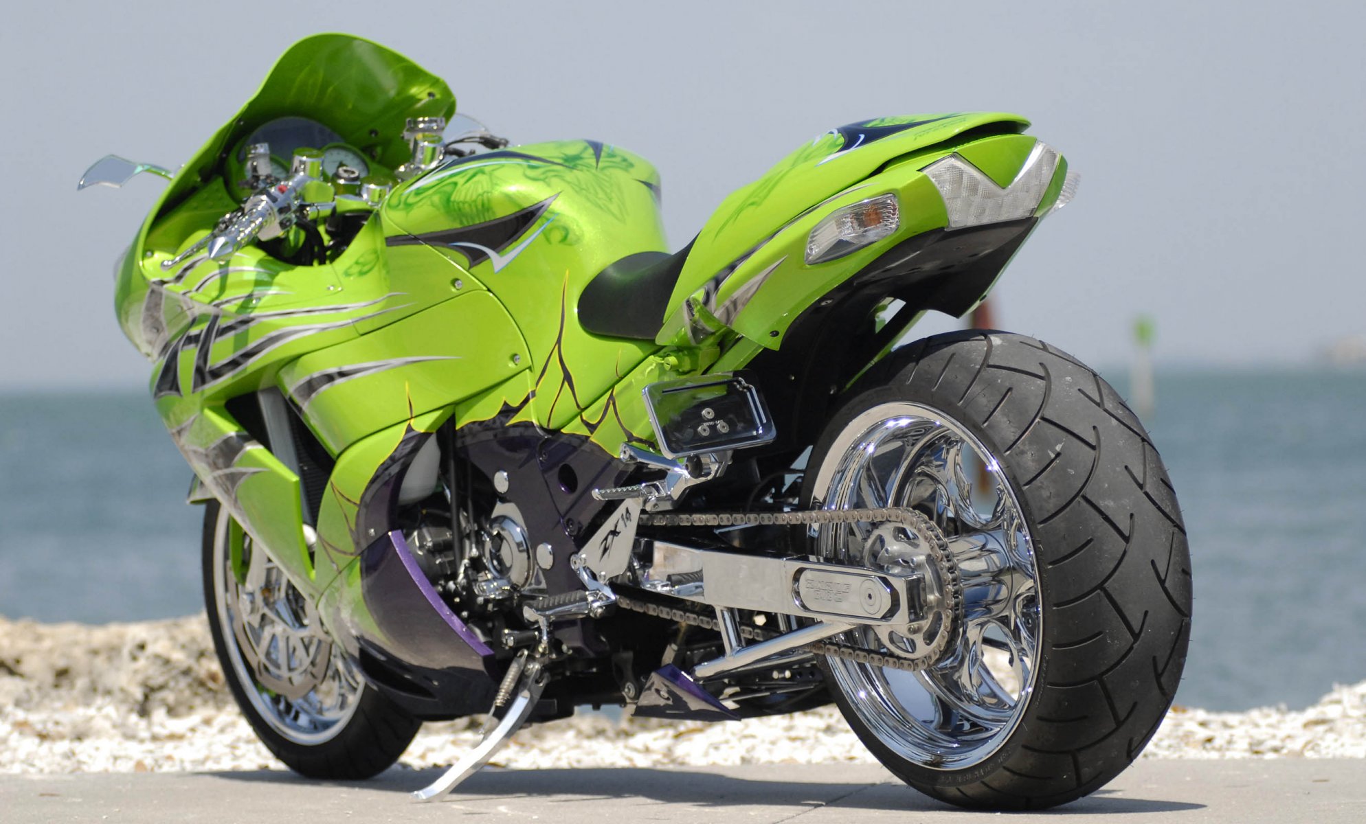 zx14 vert vélo