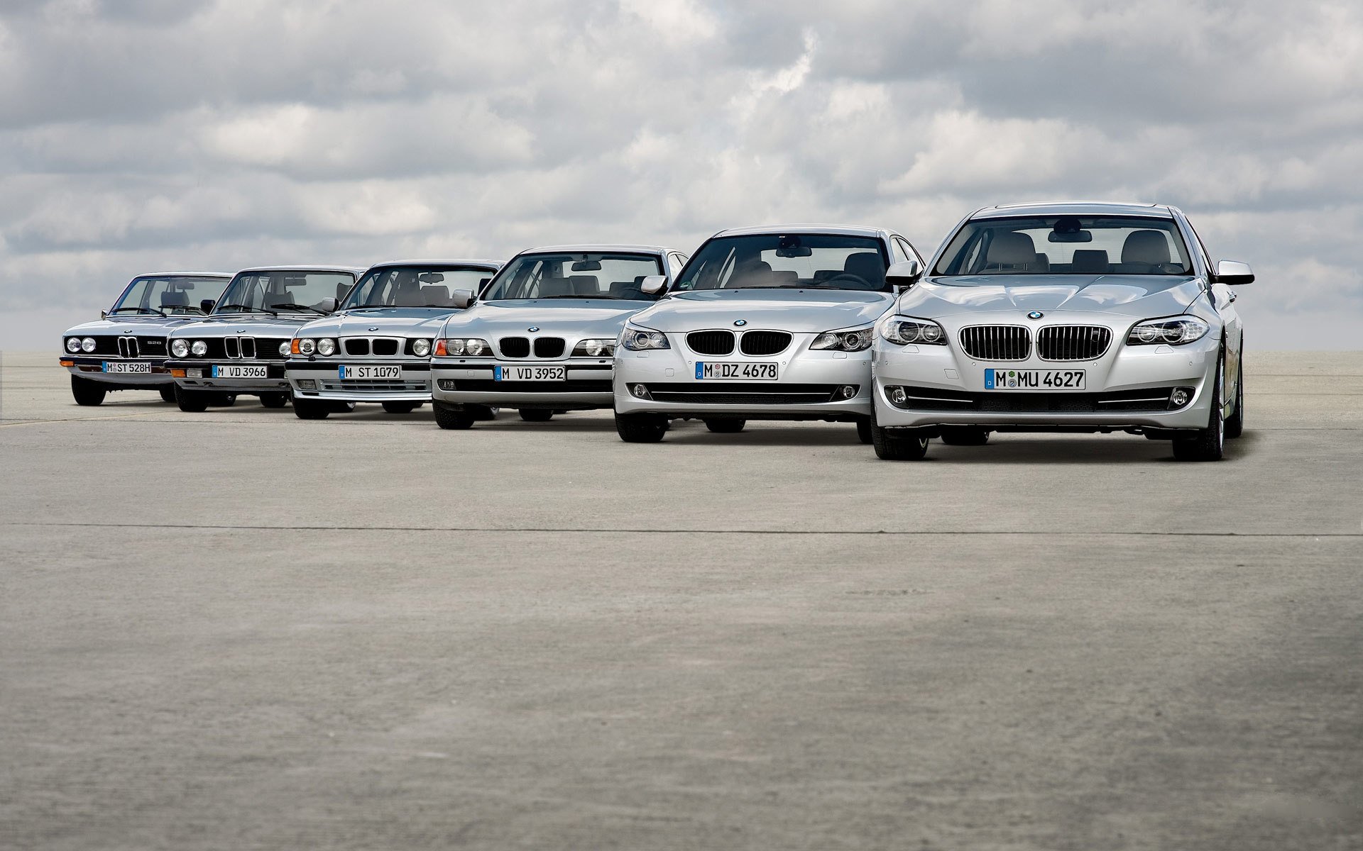 bmw 5 auto autos straße wolken