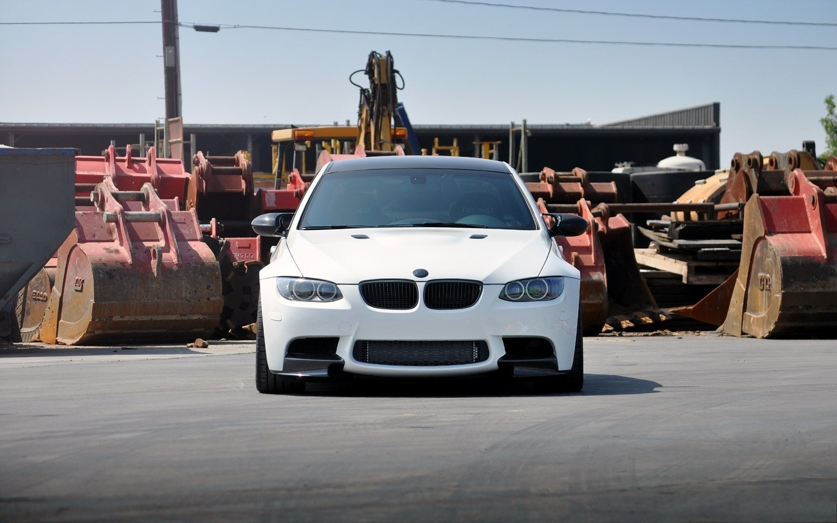 bmw blanc vue de face bmw white m3 e92