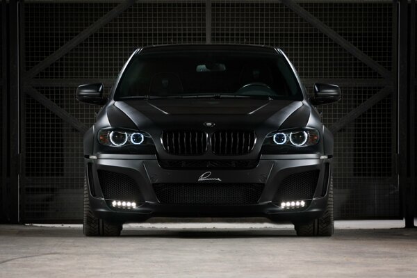 Sexy black bmw X6