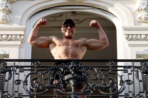 Jean Claude van Damme without a tank top