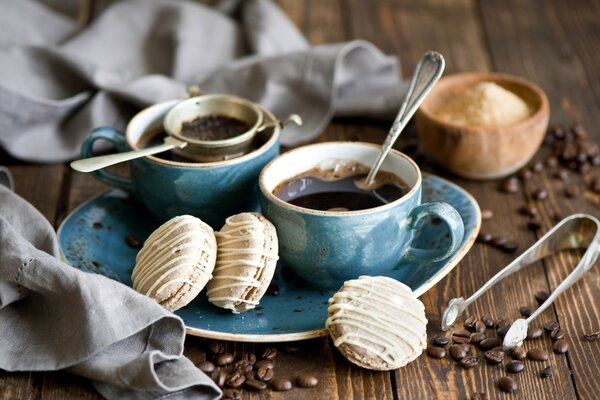 Morgenkaffee aus Bohnen gebraut