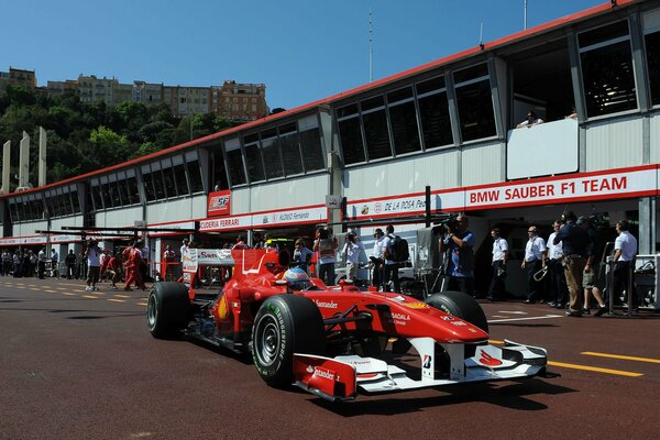 Formula 1 Ferrari Red Monte Carlo 2010