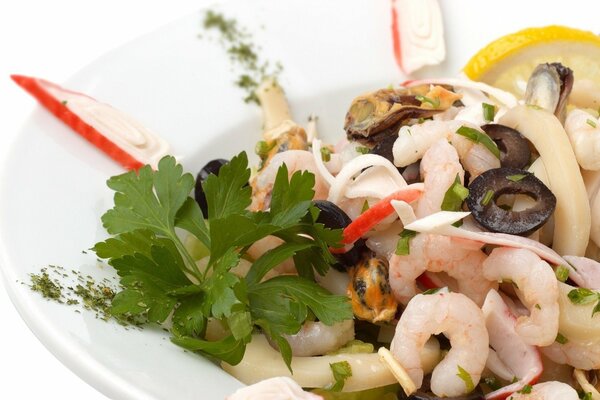 Salade de fruits de mer divine