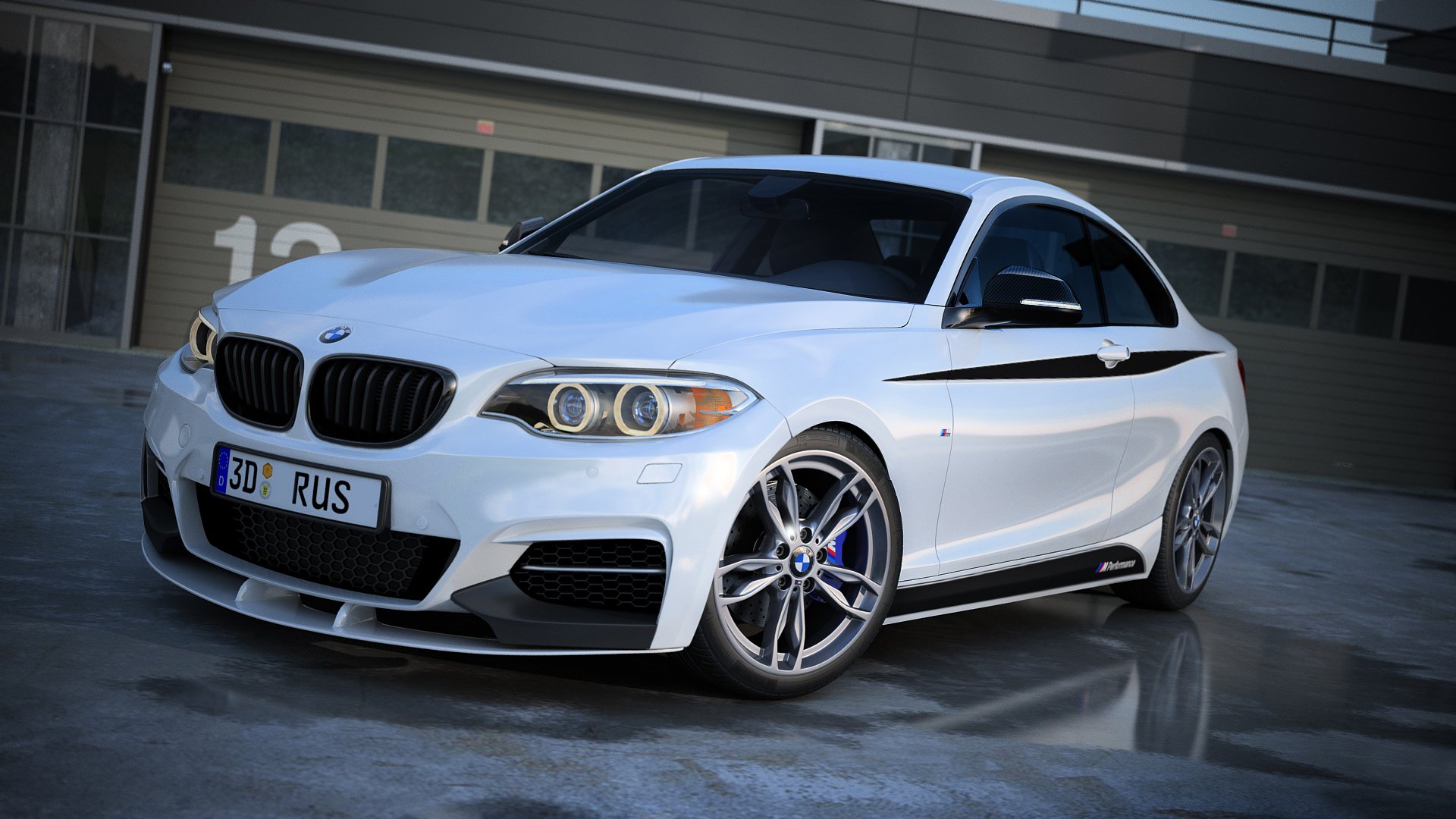 bmw 235i m performance car bmw render avtooboi