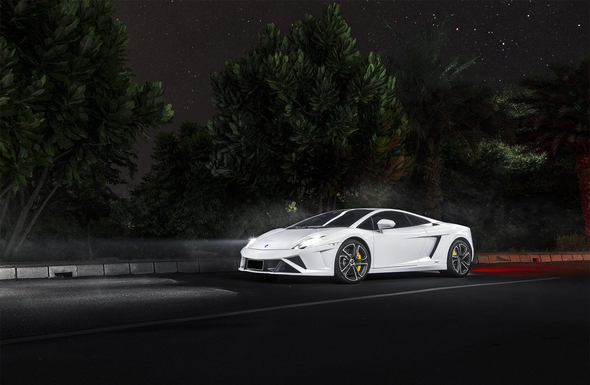 lamborghini gallardo lp560 blanco frente noche lamborghini gallardo