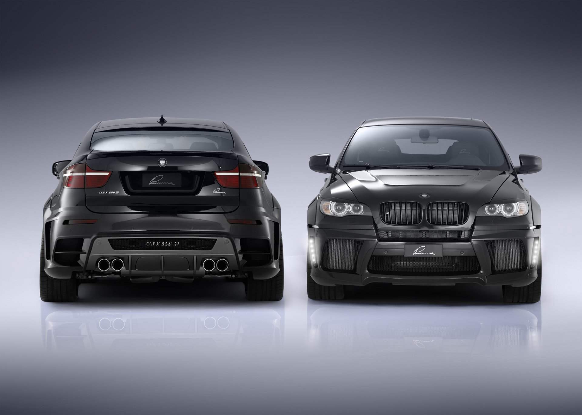 bmw x6 negro cla x650 m coche tuning