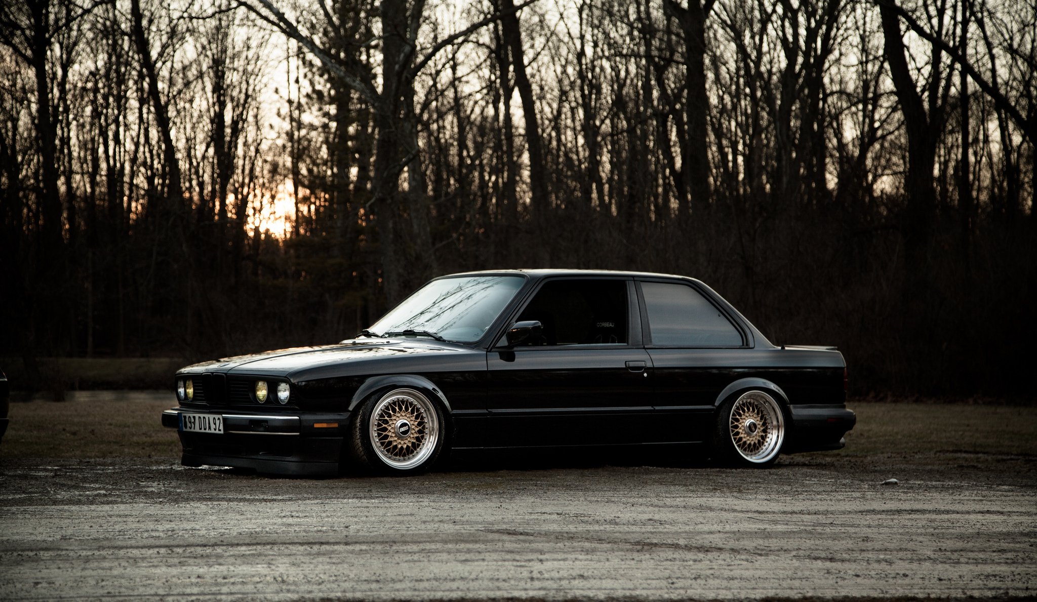 bmw e30 325si noir bmw position bas