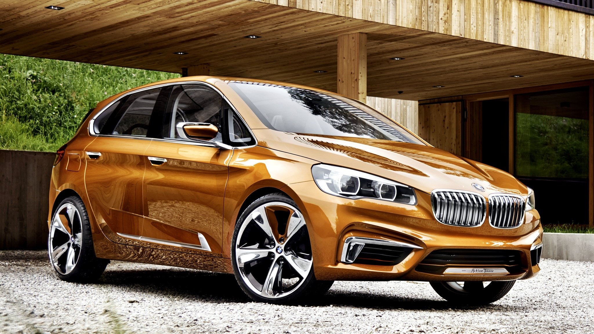 car new bmw concept active tourer outdoor orange