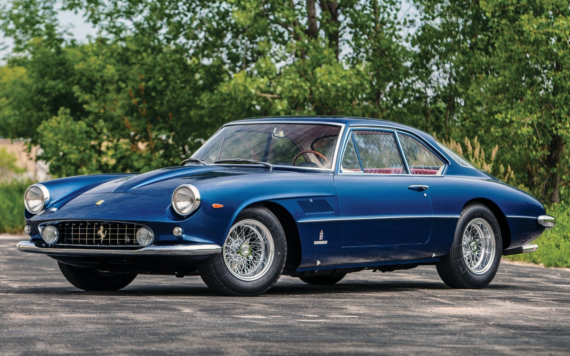 ferrari superamerica coupe aerodinamico 1961 ferrari niebieski przód