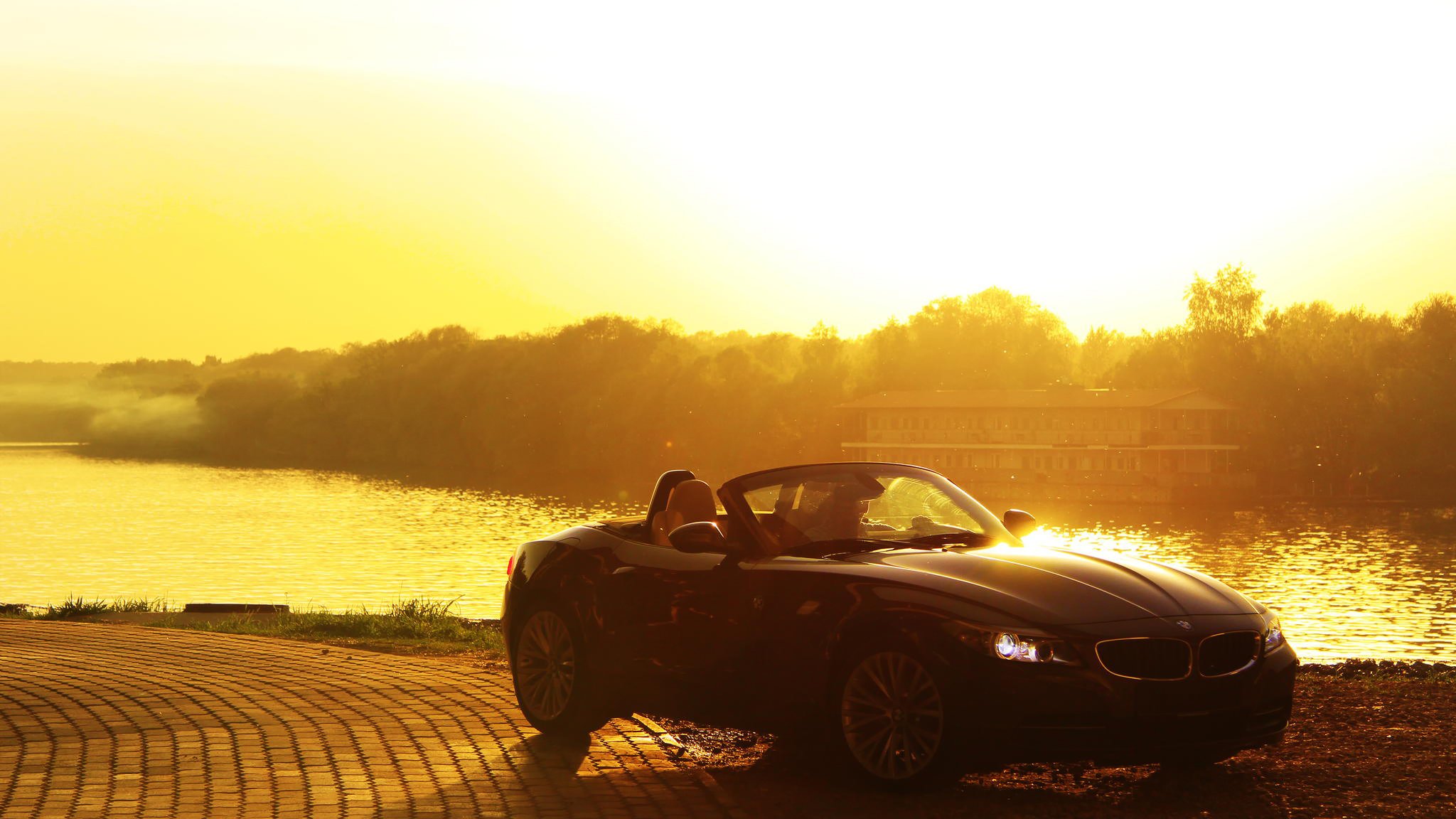 bmw cabriolet sun summer