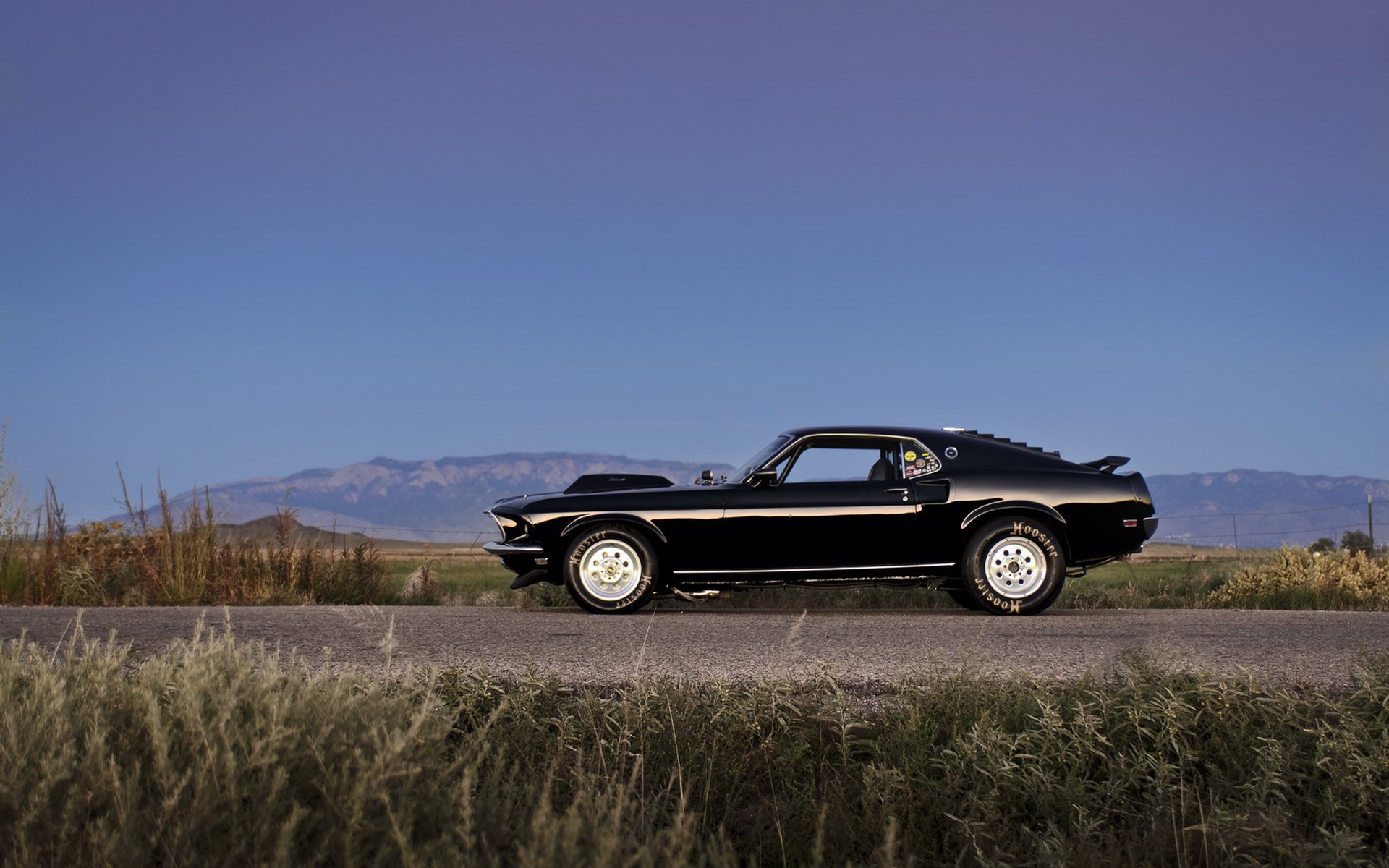 ford mustang boss muscle car czarny fototapeta fototapeta