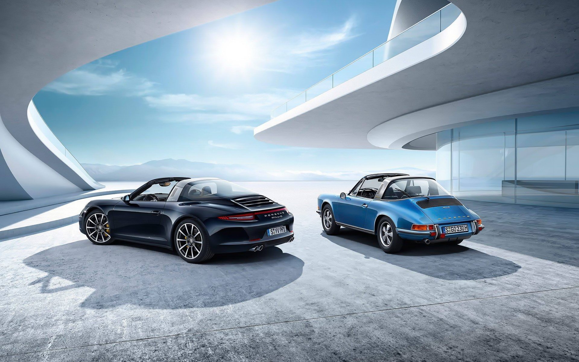 911 targa mit porsche klassiker auto