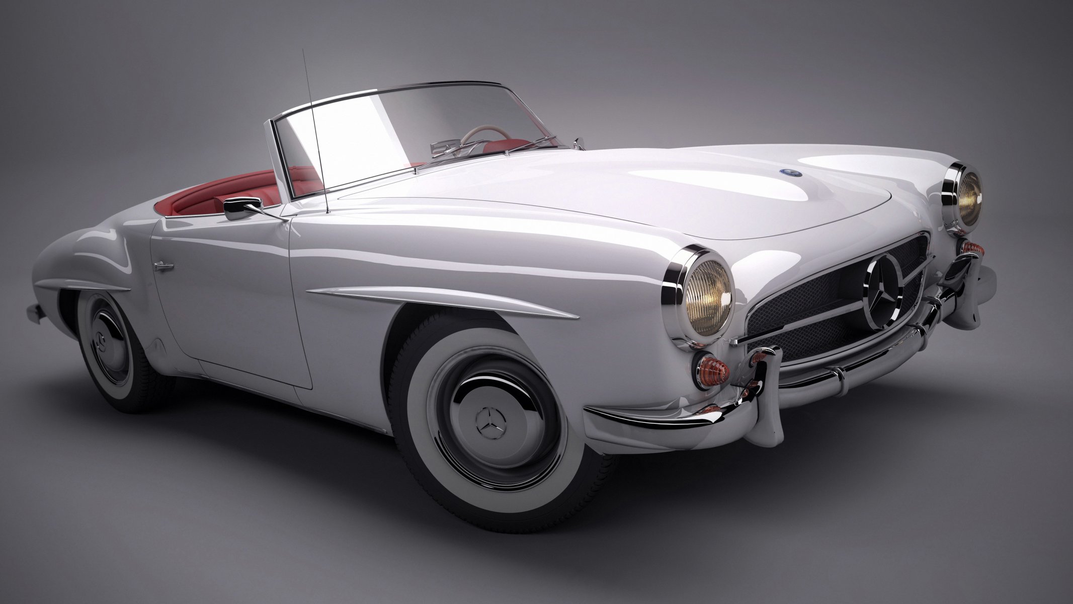 автомобиль mercedes 190sl кабриолет фон