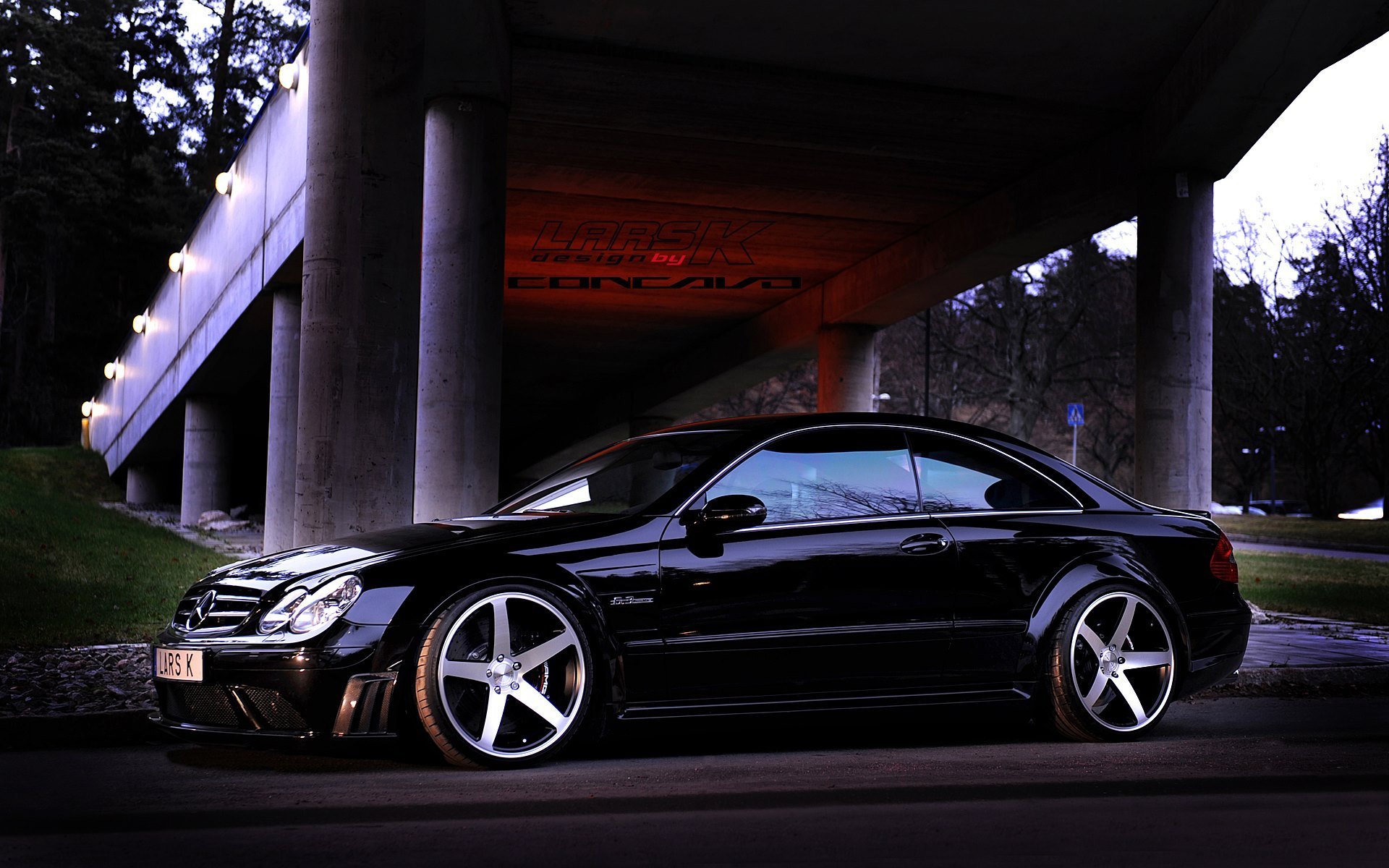 clk63 amg negro oncave cw-5