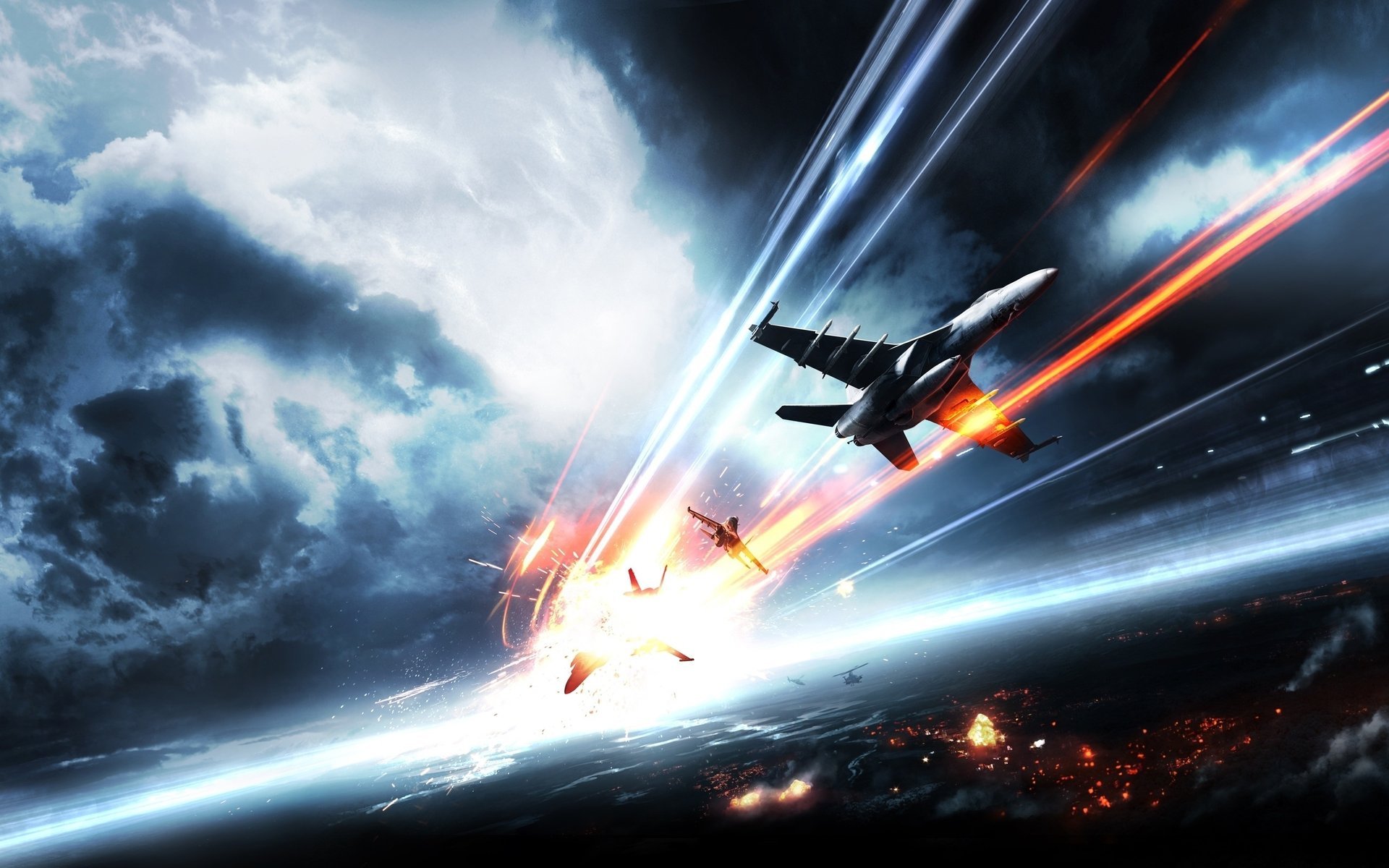 avions ciel battlefield 3 ville