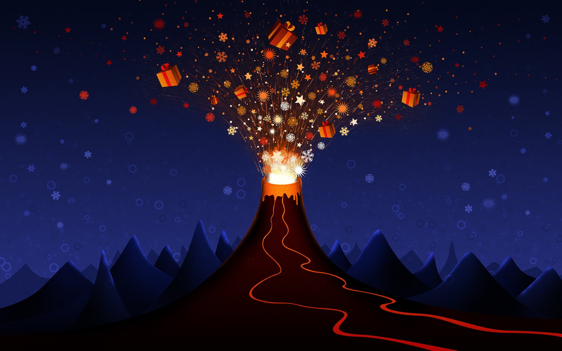 the volcano gifts the explosion