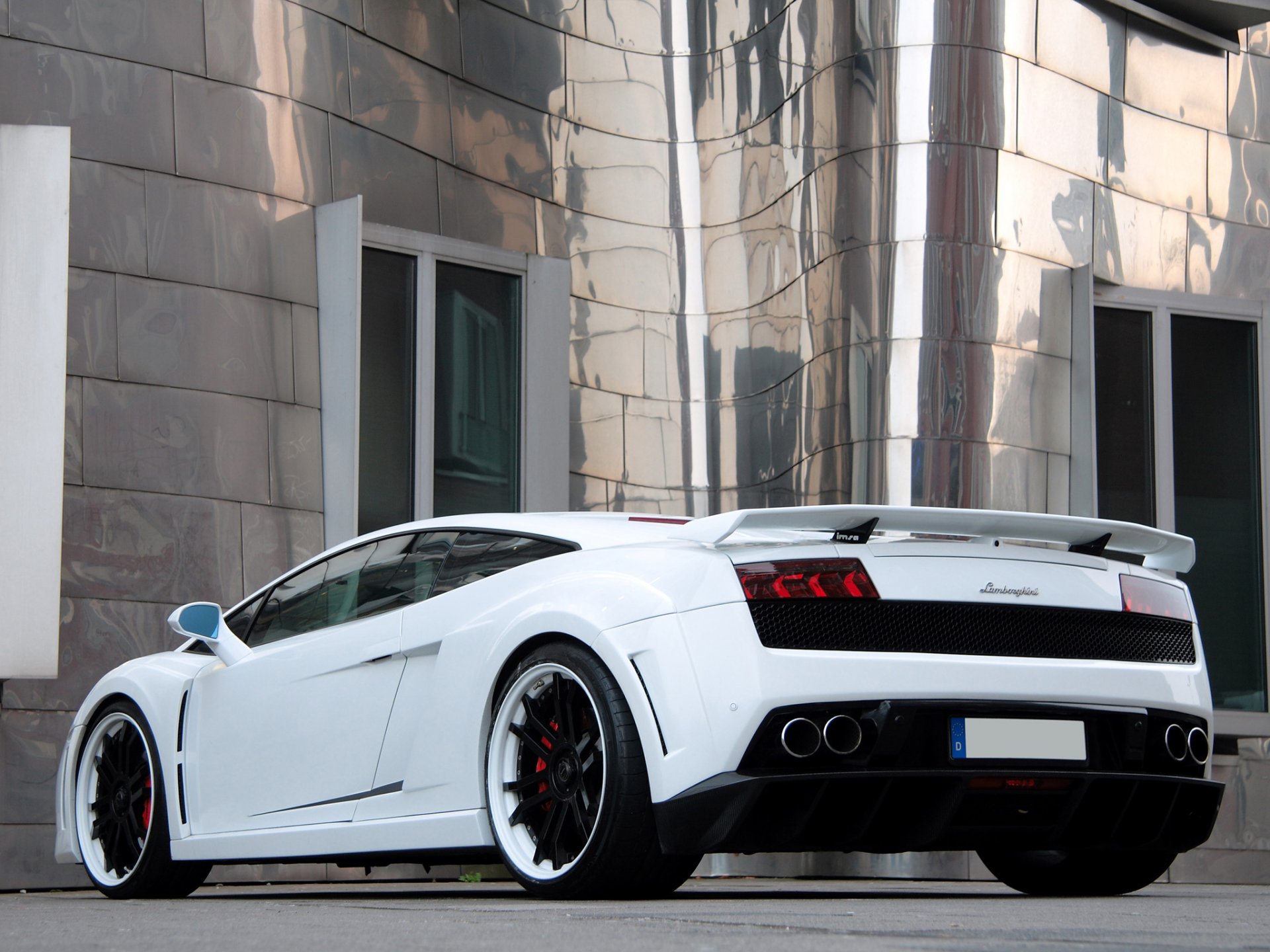 anderson germany lamborghini gallardo white edition lamborghini gallardo tuning rear view spoiler drive