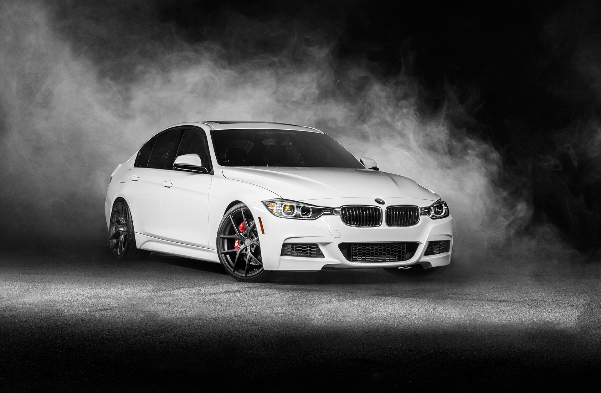 bmw serie 3 vorsteiner bianco anteriore