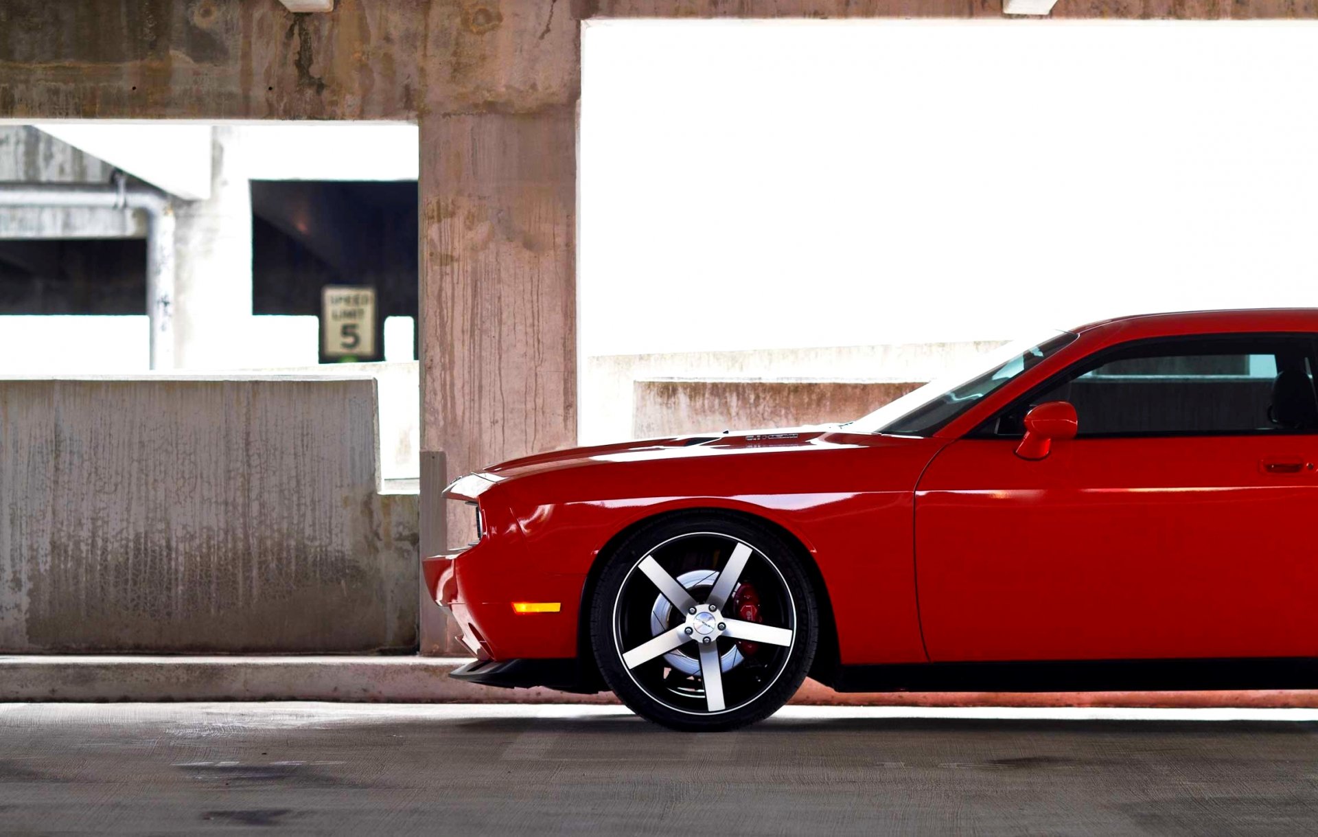 esquivar challenger cien-8 rueda rojo auto vista lateral coche dodge