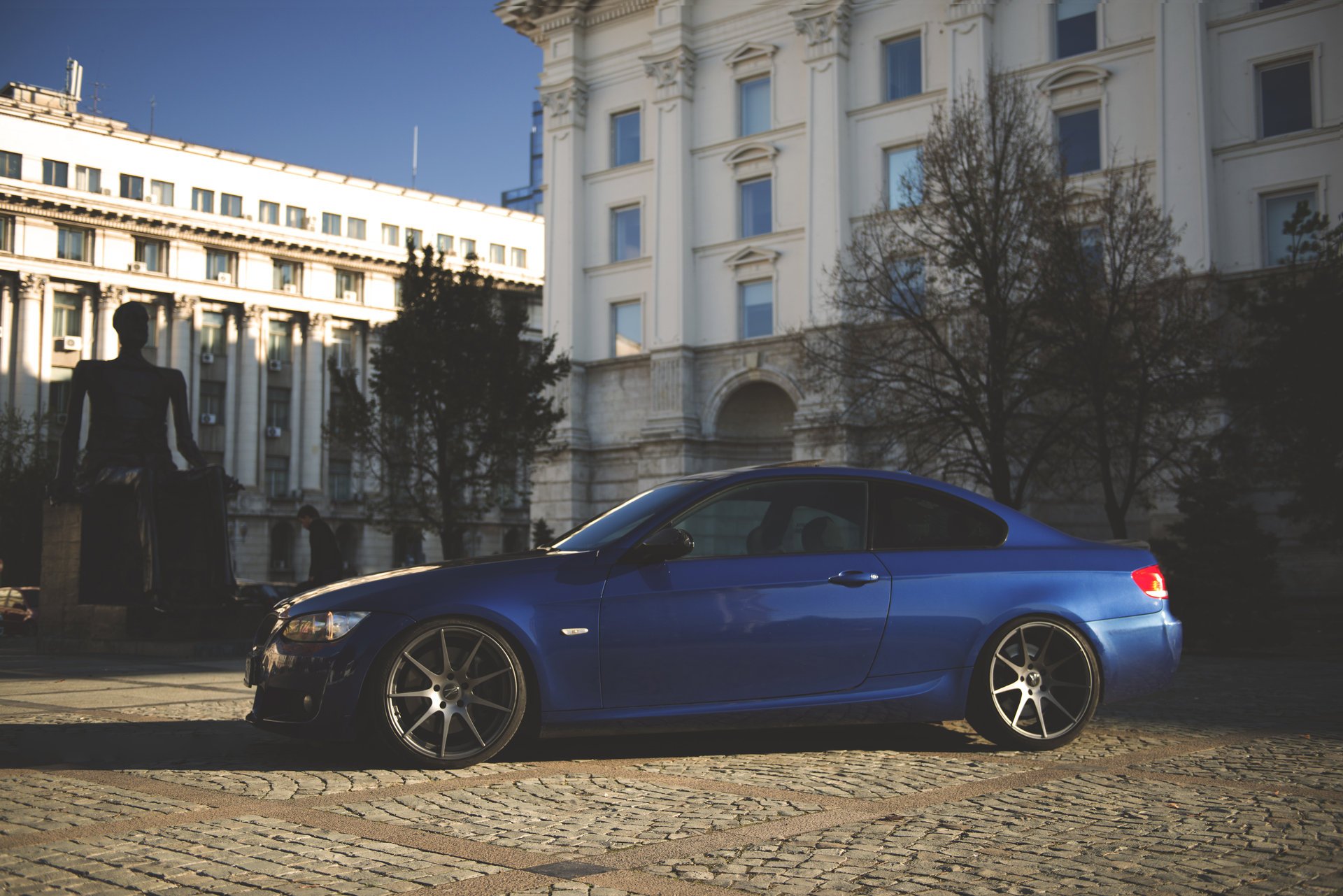 bmw e92 m3 profondo concavo bmw tuning blu cerchi