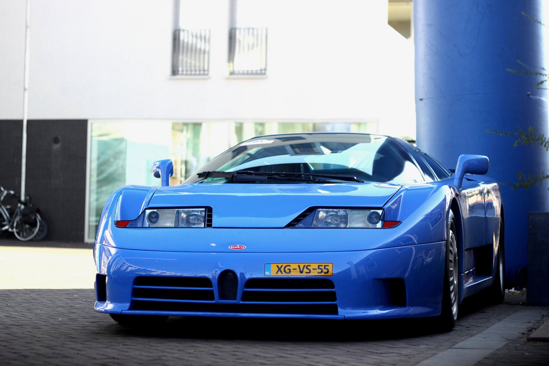 bugatti eb 110 azul superdeportivo edificio bugatti azul