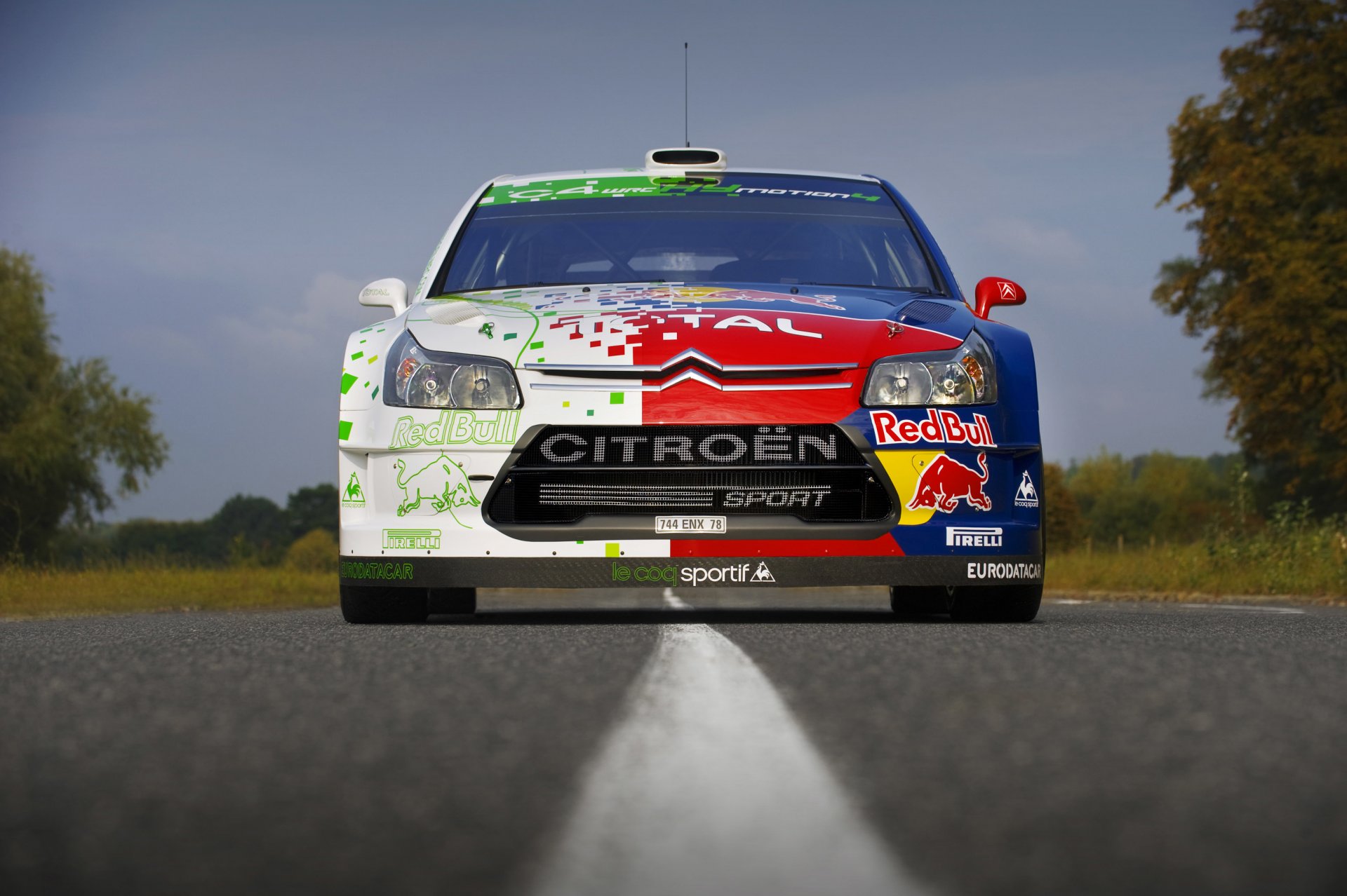 citroën c4 rallye sébastien loeb route asphalte voie