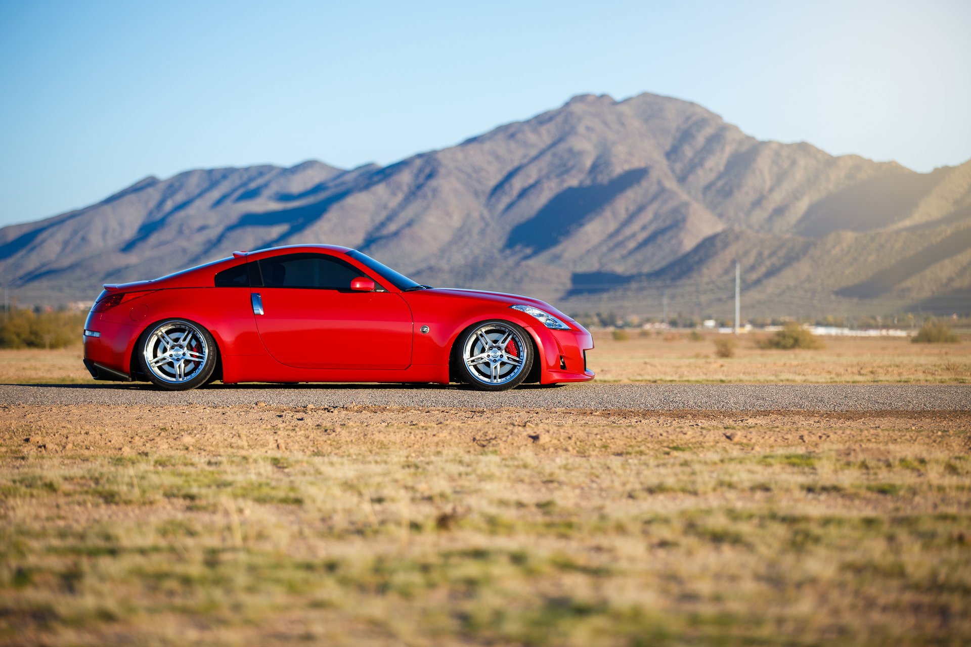 nissan 350z voiture rouge nissan tuning papier peint