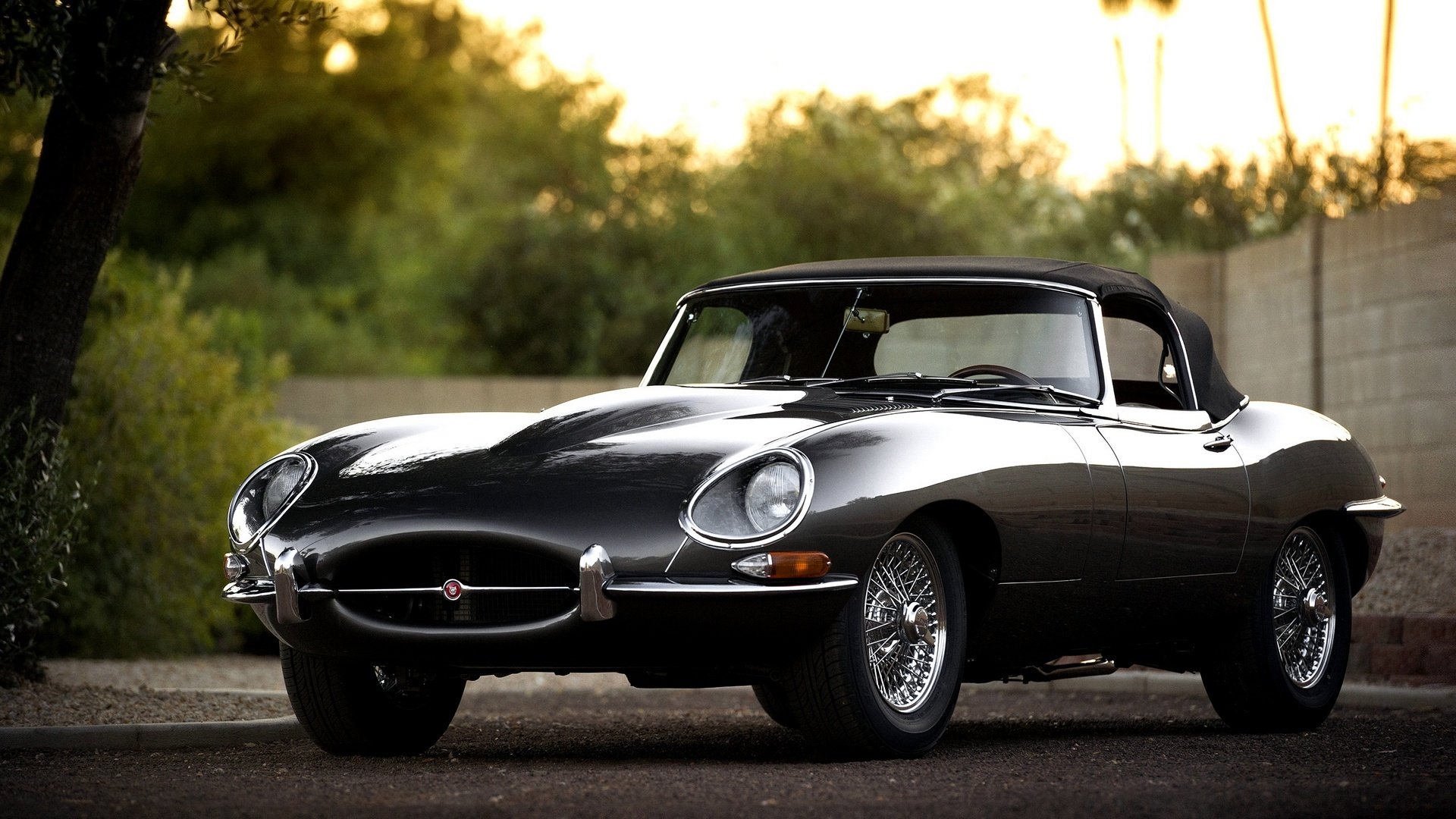 jaguar xk e-type родстер автомобиль машина ягуар серый цвет