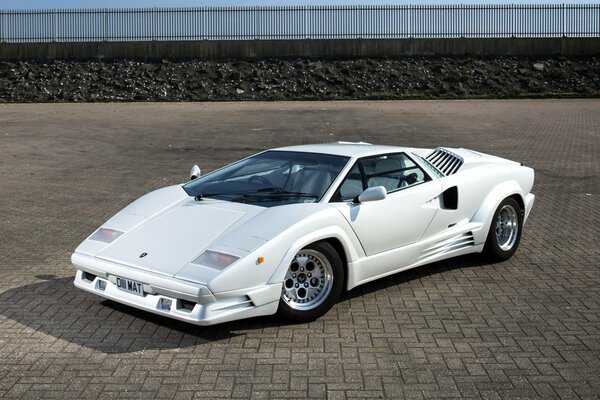 Classic Italian sports car lamborghini 1988