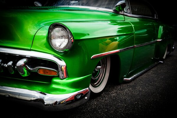 Green Chevrolet classic car