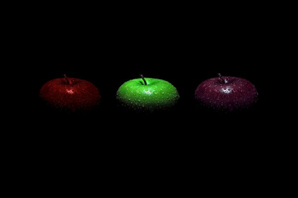 La misteriosa foto de tres manzanas