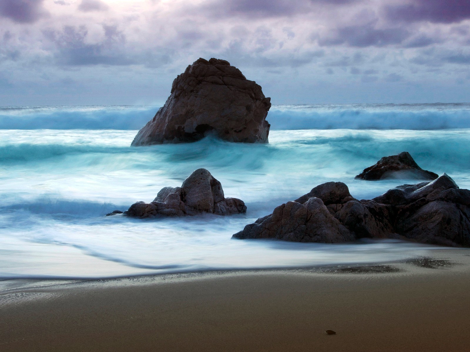 olas piedras costa mar