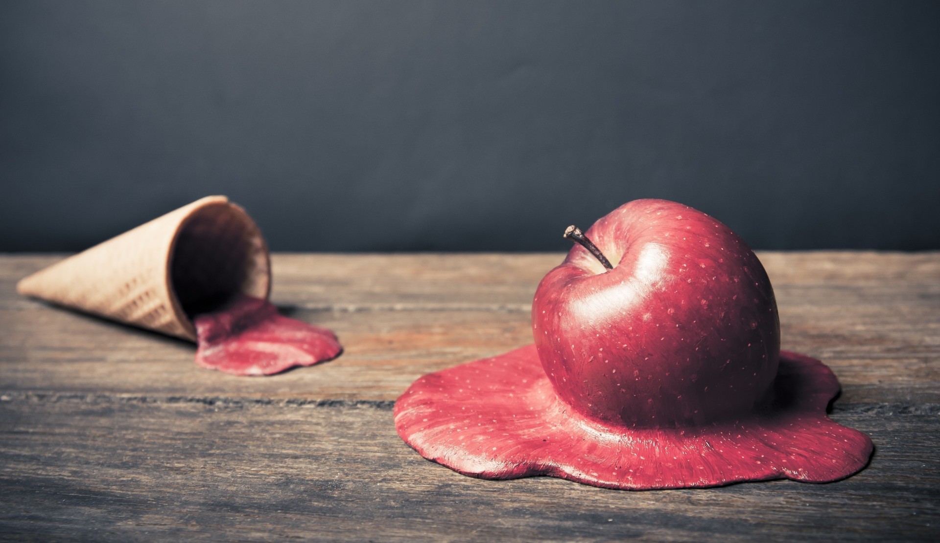 pomme fond nourriture papier peint gaufres crème glacée