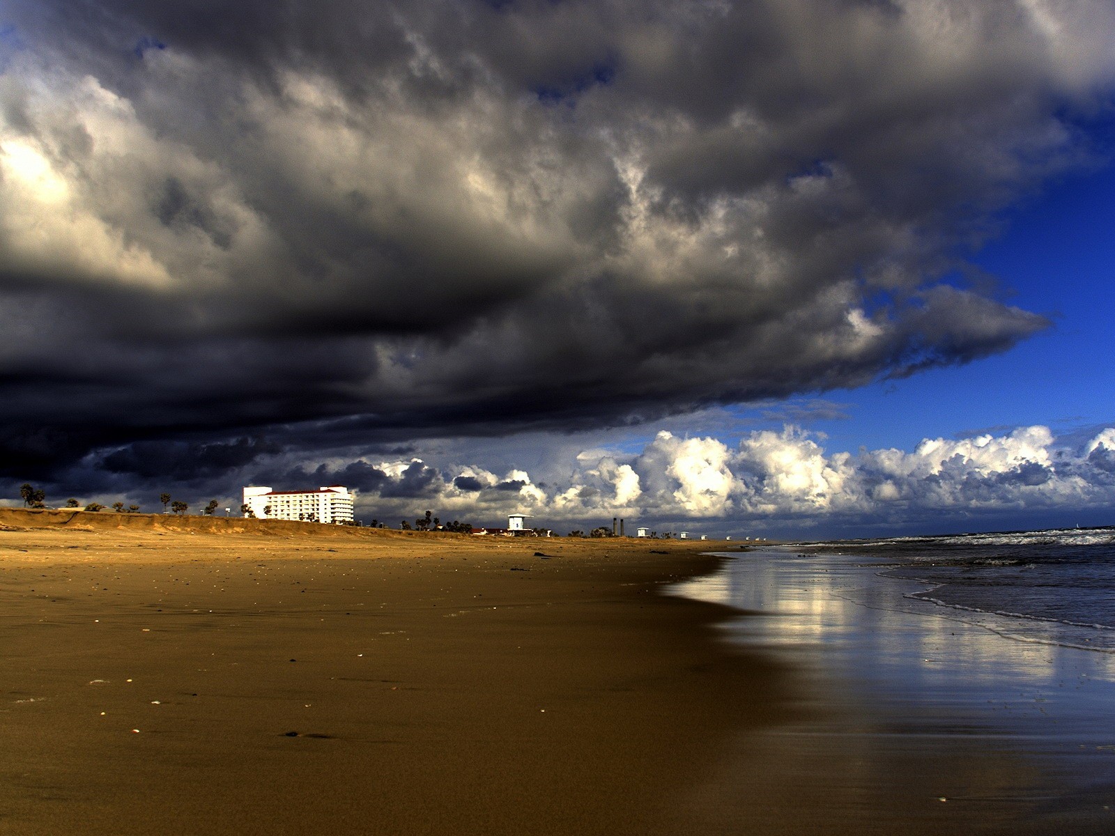 beach clouds storm