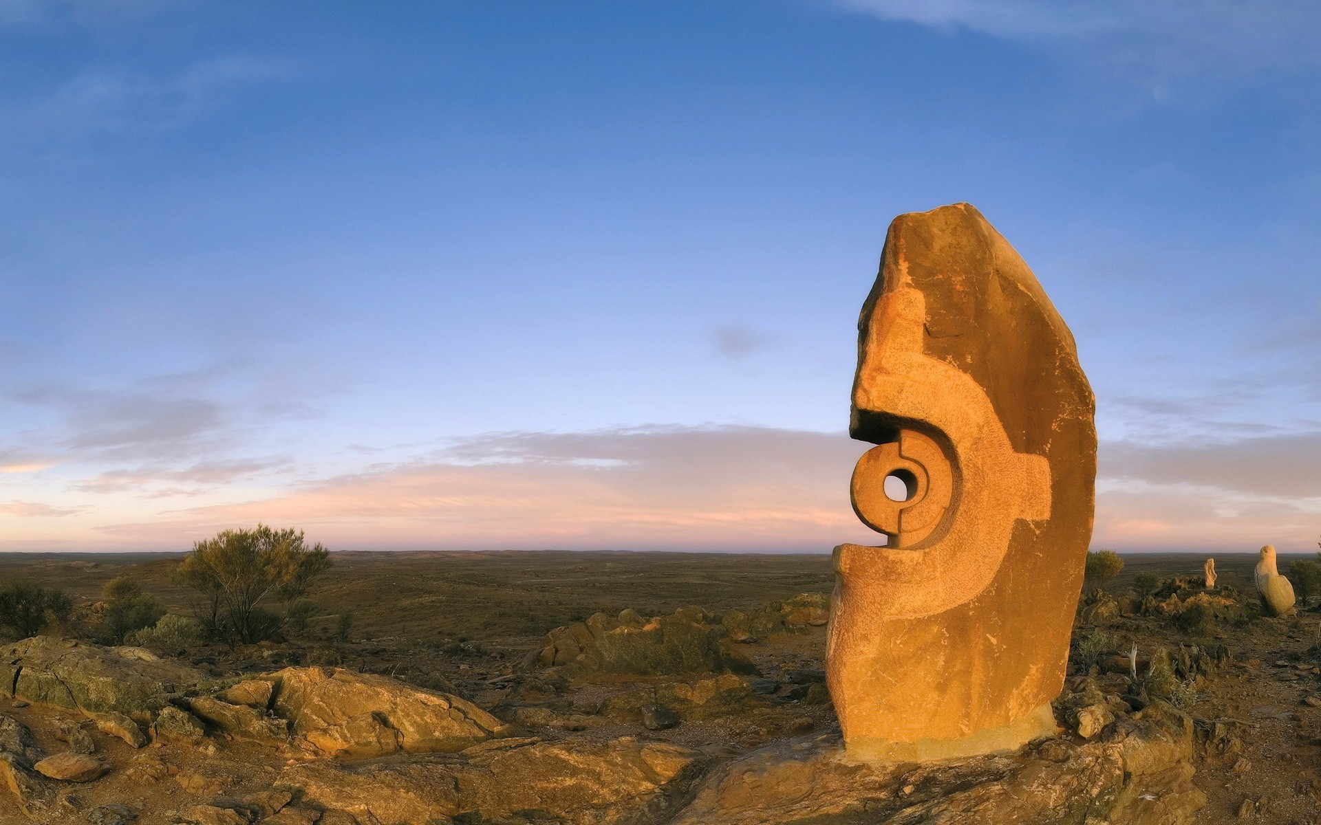 piedra agujero llano