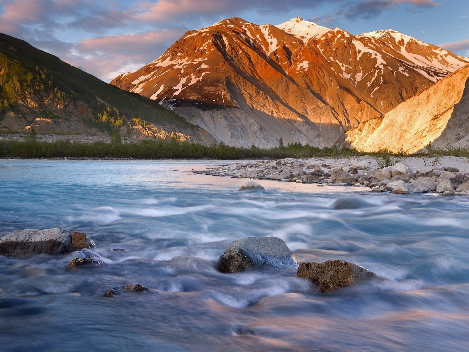 berge fluss steine