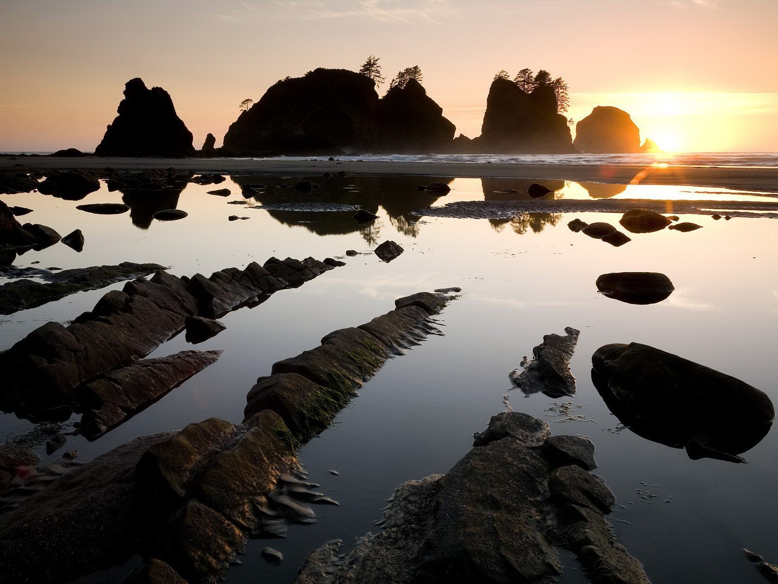 acqua rocce rocce sole