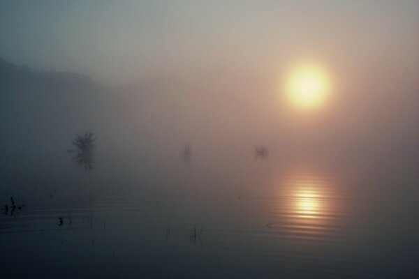 Laghi nella nebbia foto