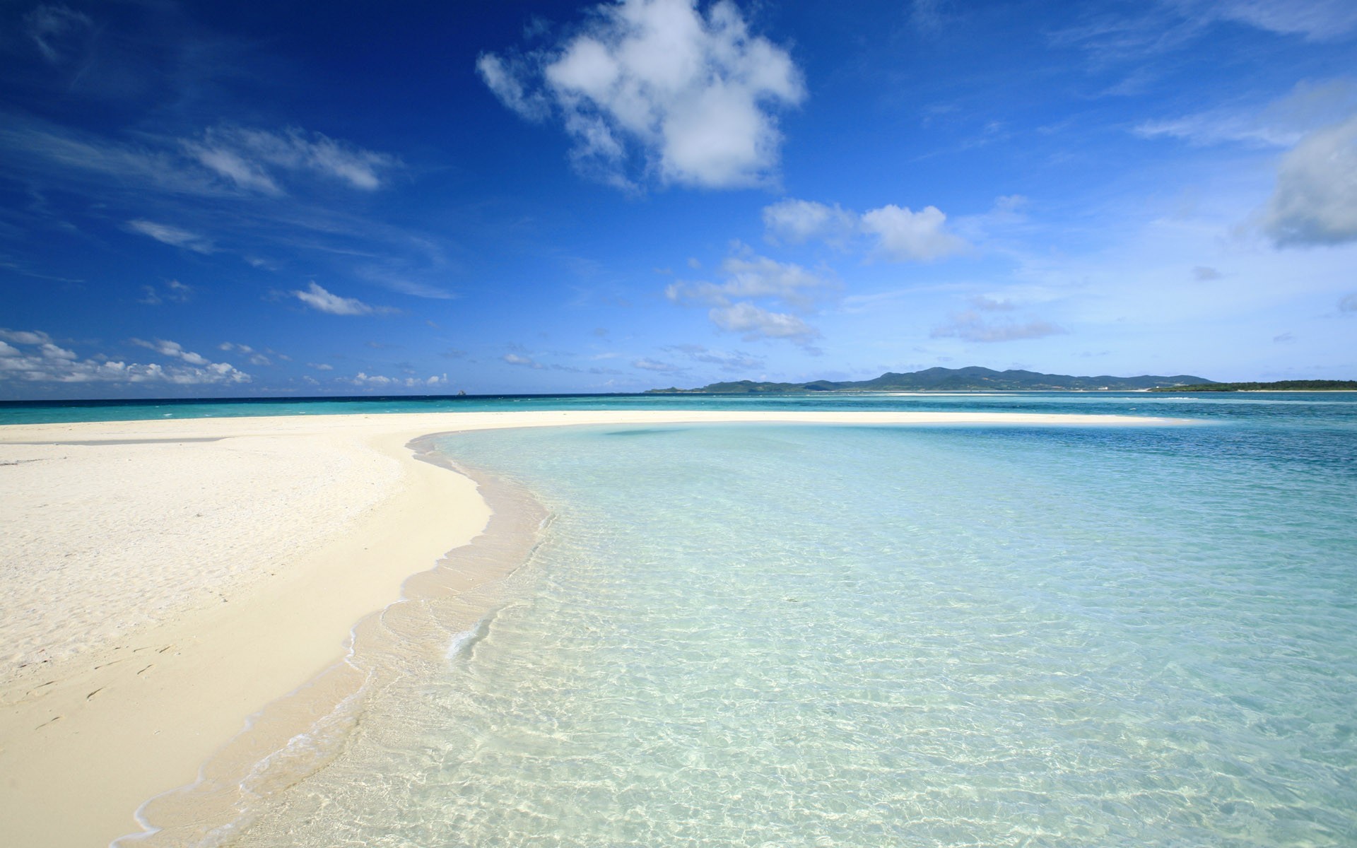 clouds water sand