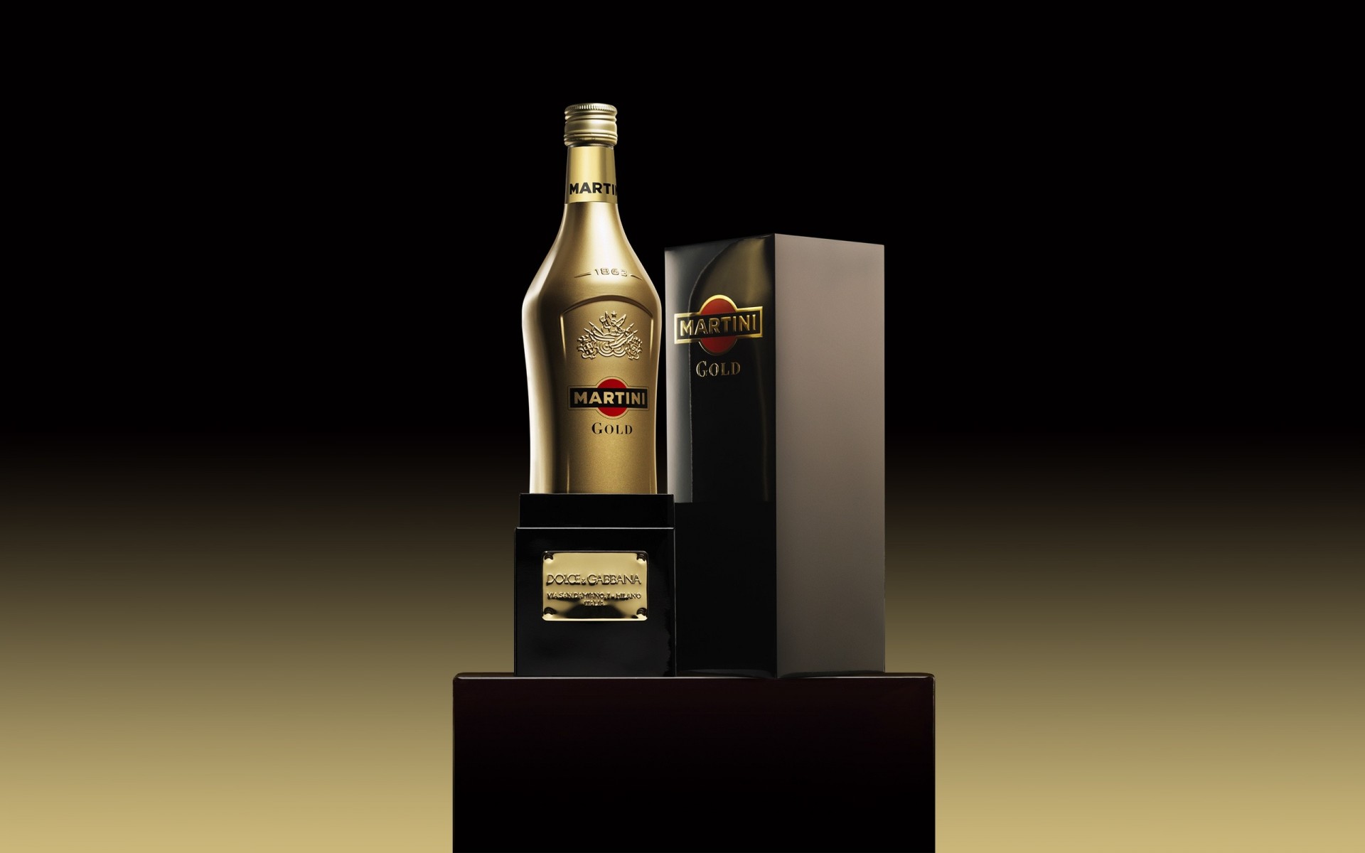 gold martini trinken flasche alkohol box