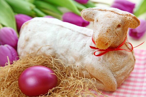 Schöne Tischdekoration für Ostern