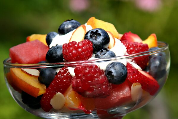 Fruit delight with yogurt