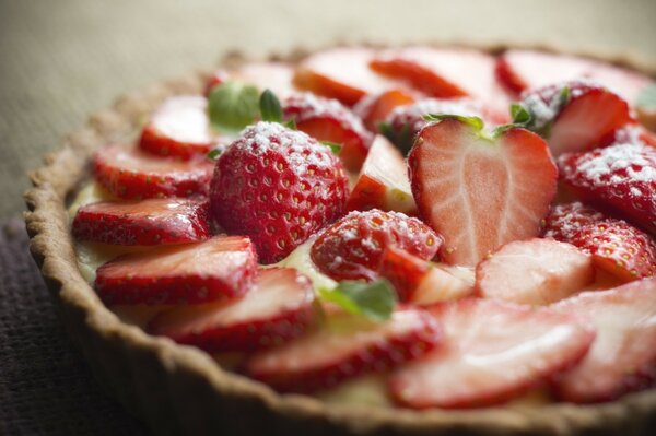 Délicieuse tarte aux fraises