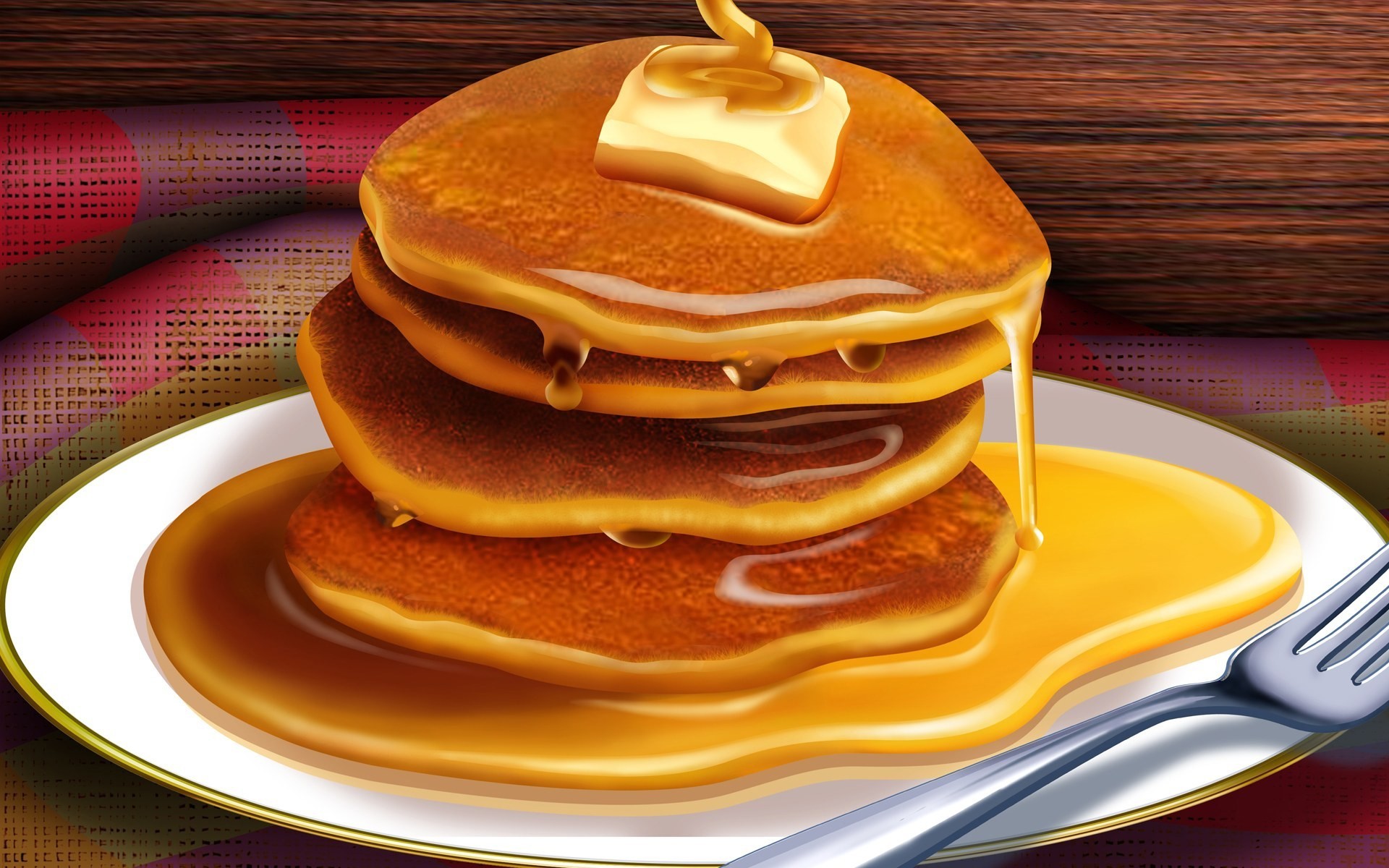 grafica 3d carnevale pancake