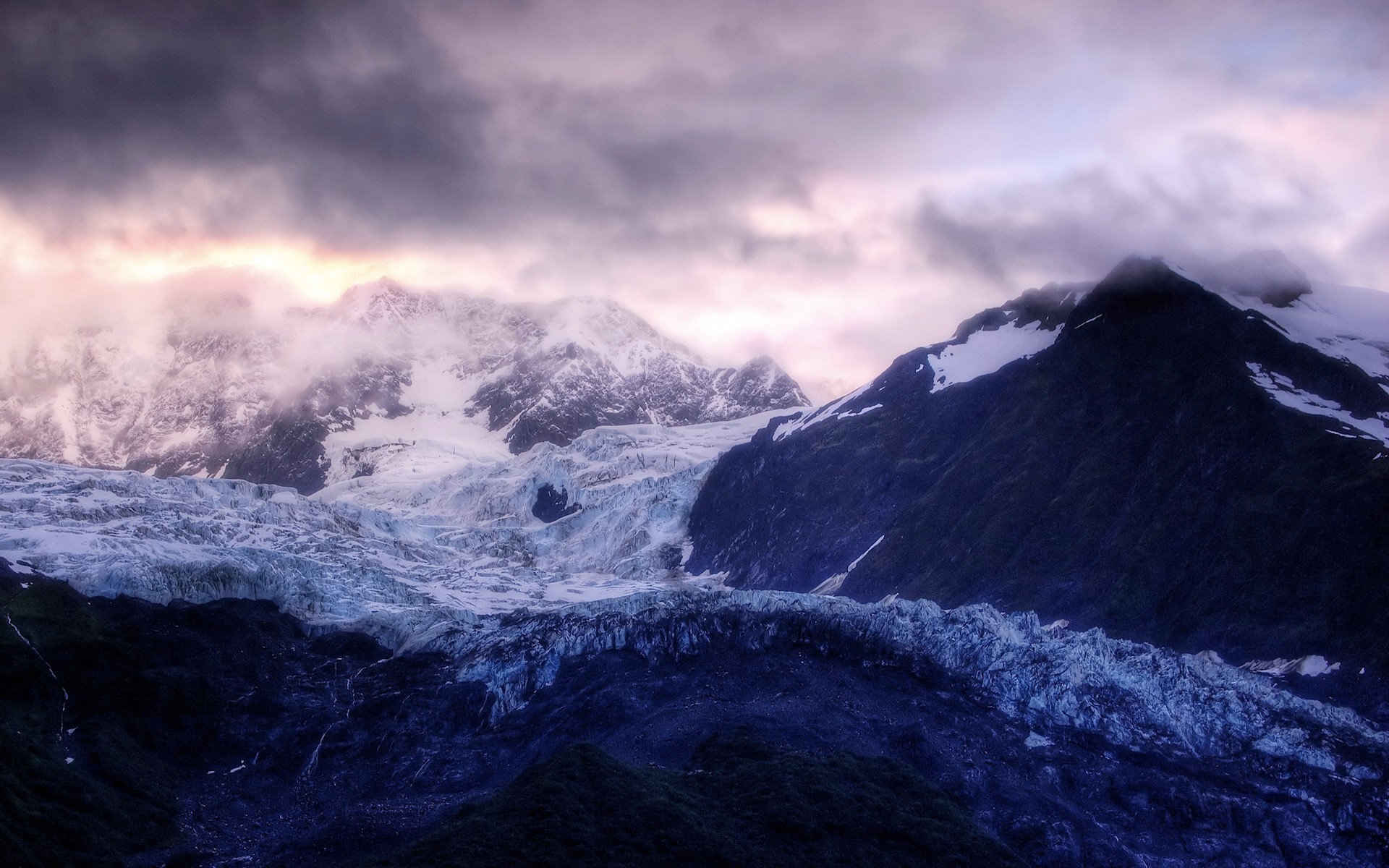 mountain ice cloud